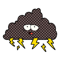 cartoon storm cloud