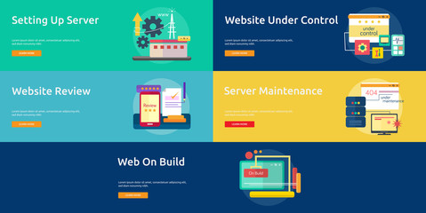 Web Maintenance Conceptual Banner	
