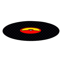cartoon old vinyl record
