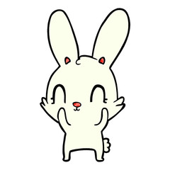 cute cartoon rabbit