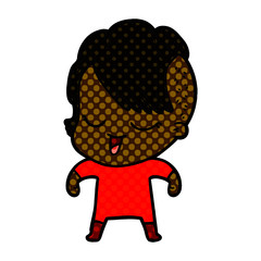 Obraz premium happy cartoon girl