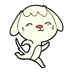 happy cartoon dog