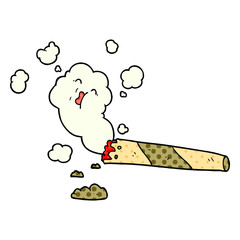 cartoon smoking cigarette