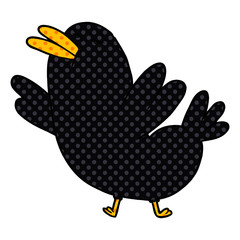 cartoon blackbird