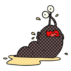 gross cartoon slug