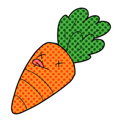 cartoon dead carrot