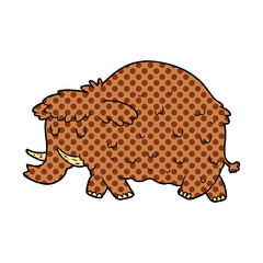 cartoon prehistoric mammoth