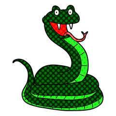 Fototapeta premium cartoon happy snake