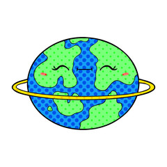 cartoon habitable alien planet