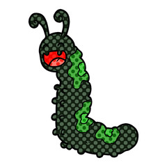 funny cartoon caterpillar