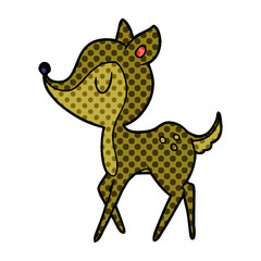 cartoon cute deer