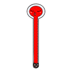 cartoon thermometer