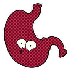 cartoon bloated stomach