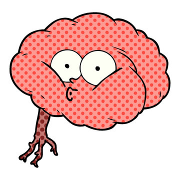 cartoon impressed brain