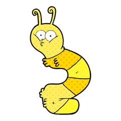 funny cartoon caterpillar