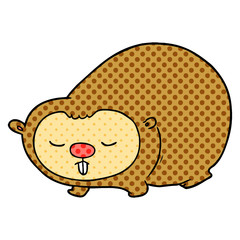 cartoon wombat