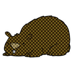 cartoon wombat