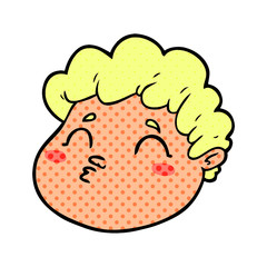cartoon male face