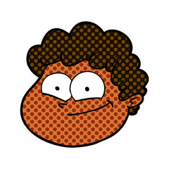 cartoon male face