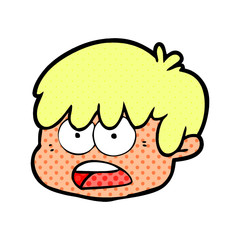 cartoon male face