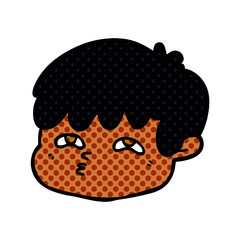 cartoon male face