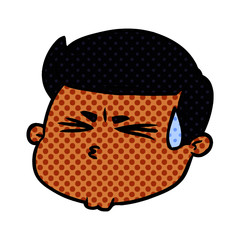 cartoon male face