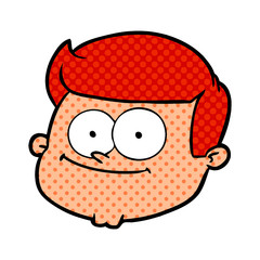 cartoon male face