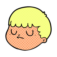cartoon male face
