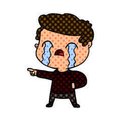 cartoon man crying