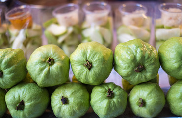 Guava fruit fresh Thai fruit guava sweet and sour in market