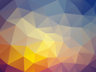 Fototapeta premium vector abstract dusk triangles background