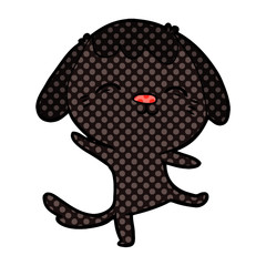 happy cartoon dancing dog