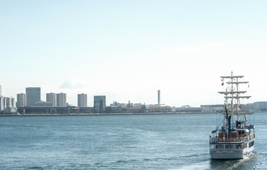 神戸港の風景・ハーバーランド