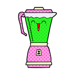 cartoon food processor