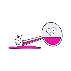 cartoon spilled chemicals