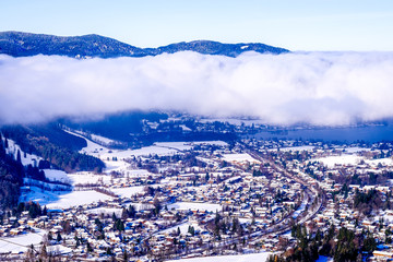 Fototapeta premium view from wallberg mountain