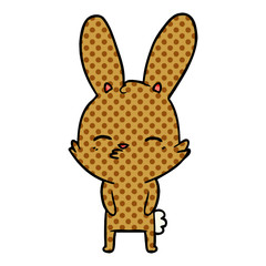 curious bunny cartoon
