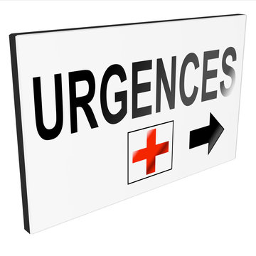 urgences fond blanc