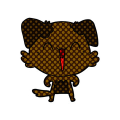happy little dog cartoon