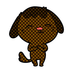 happy cartoon dog