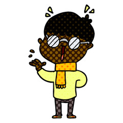 cartoon boy wearing spectacles