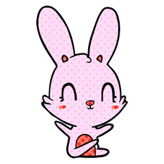 cute cartoon rabbit