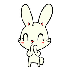 Obraz premium cute cartoon rabbit