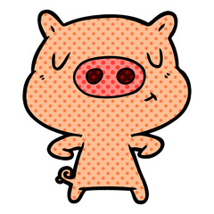 cartoon content pig