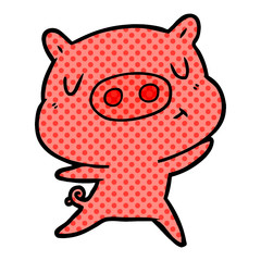cartoon content pig