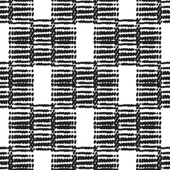 Black and White Seamless Ethnic Pattern. Vintage, Grunge, Abstract Tribal Background for Surface Design