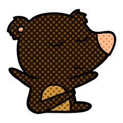 happy cartoon bear