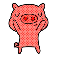 cartoon content pig