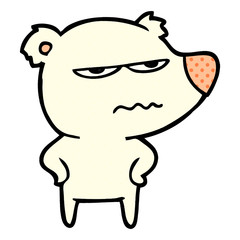 angry bear polar cartoon