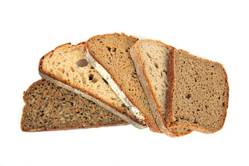 Fünf Sorten Brot
